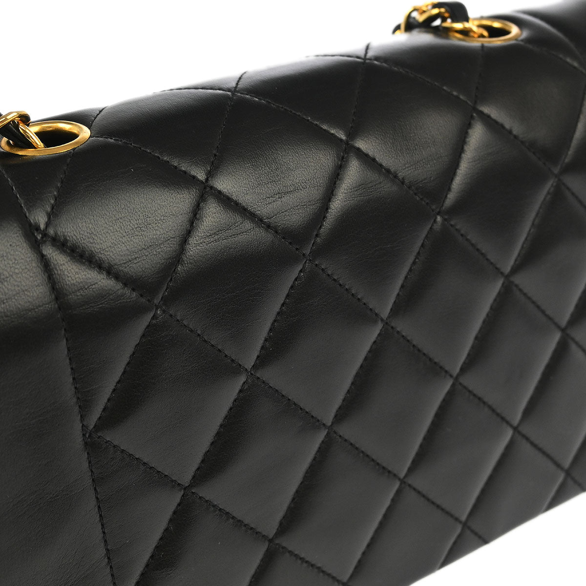 Chanel 1996-1997 Black Lambskin Small Diana Shoulder Bag