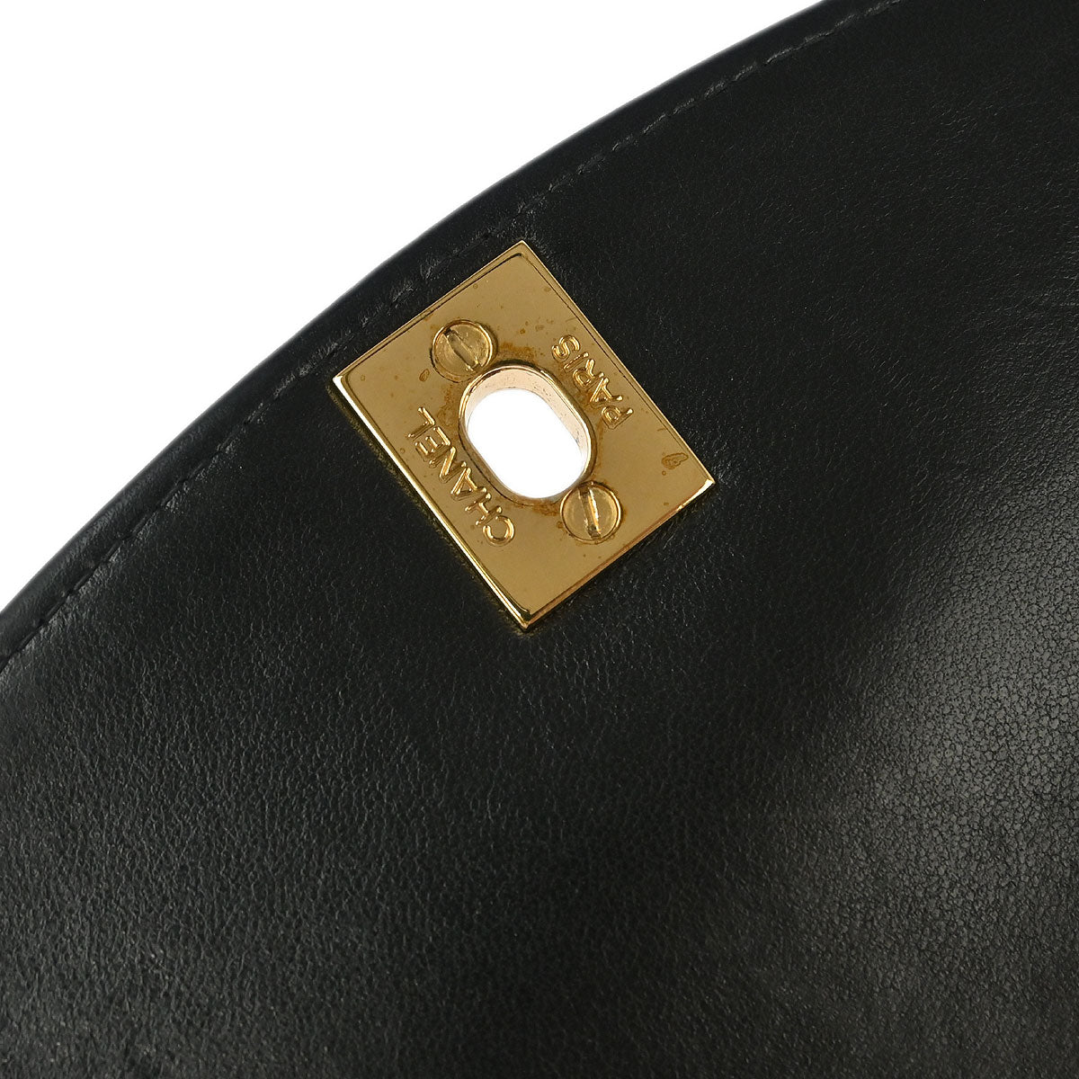 Chanel 1996-1997 Black Lambskin Small Diana Shoulder Bag