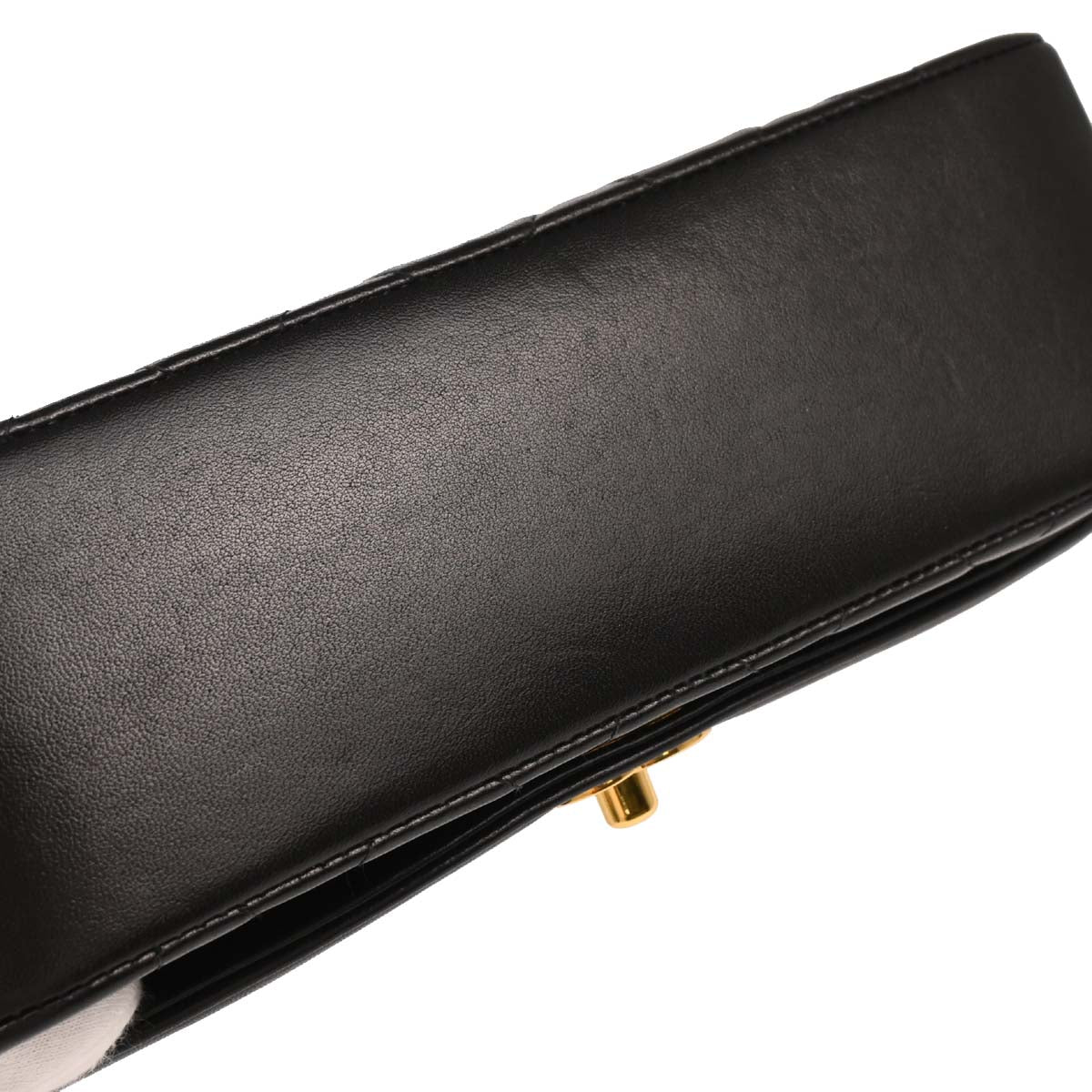 Chanel 1994-1996 Black Lambskin Small Diana Shoulder Bag