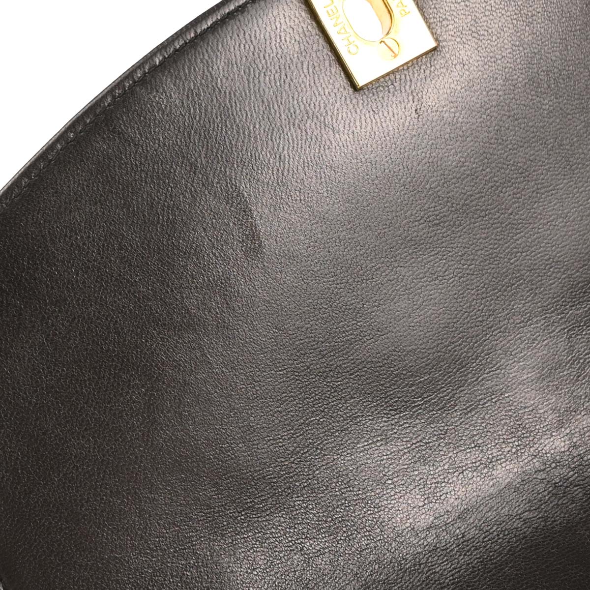 Chanel 1991-1994 Black Lambskin Small Diana Shoulder Bag