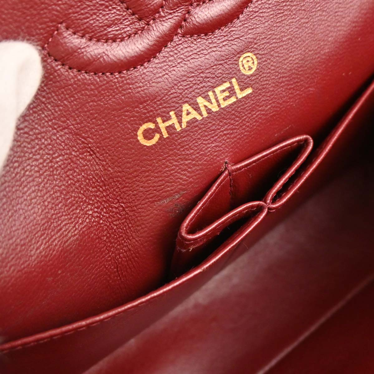 Chanel 1989-1991 Black Lambskin Small Classic Double Flap Shoulder Bag
