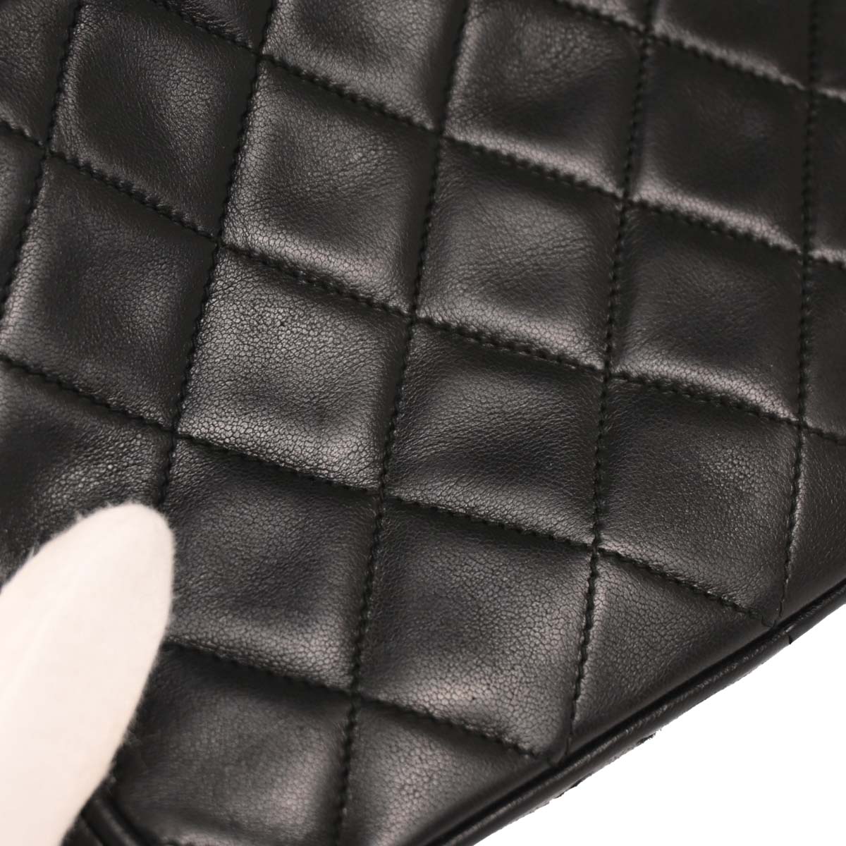 Chanel 1989-1991 Black Lambskin Camera Bag Mini
