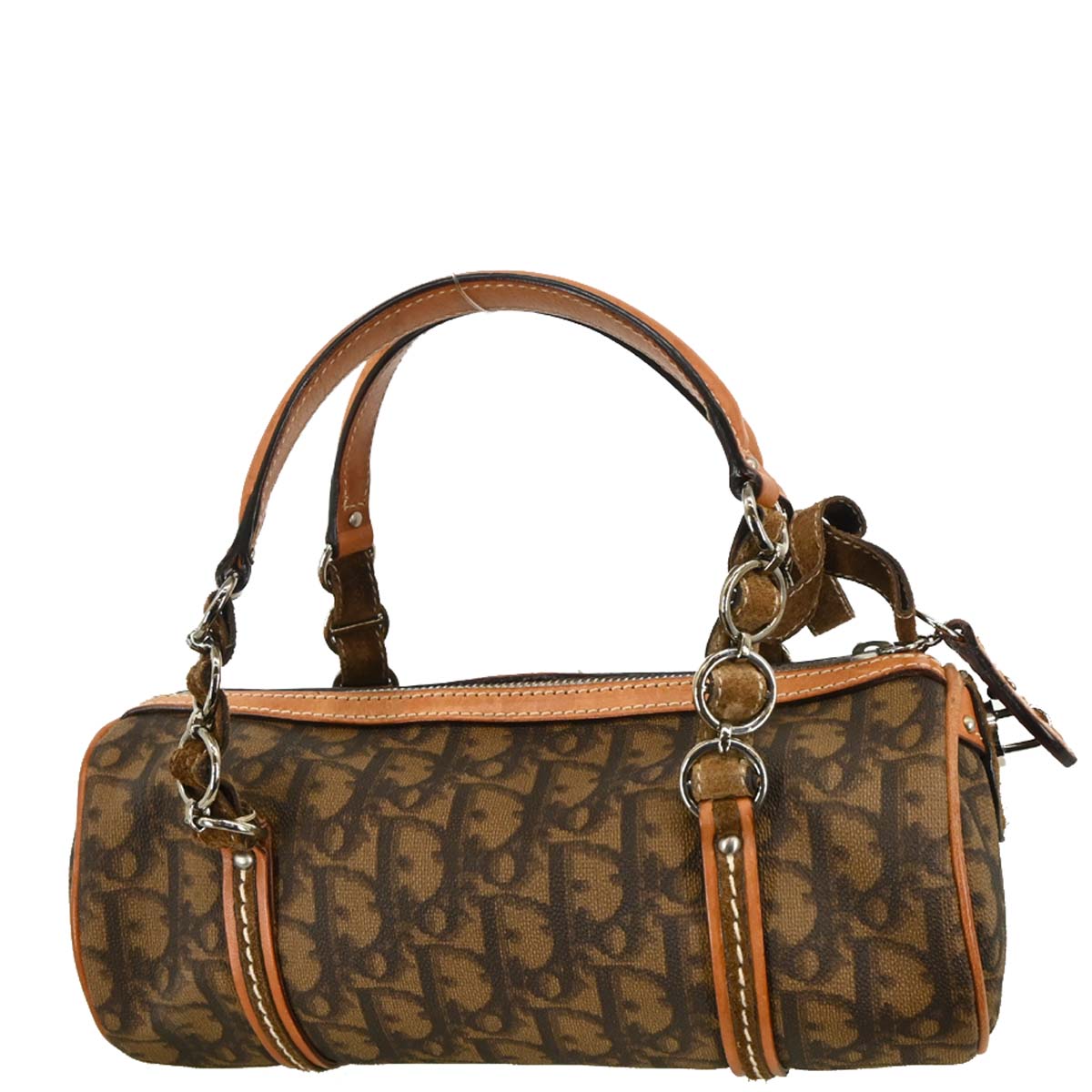 Christian Dior 2006 Brown PVC Romantic Trotter Handbag