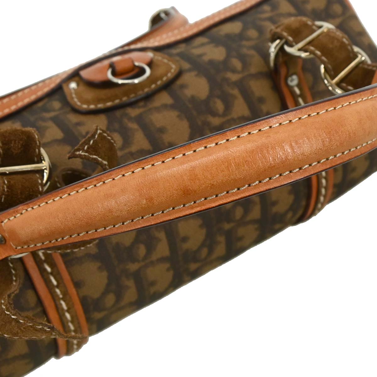 Christian Dior 2006 Brown PVC Romantic Trotter Handbag