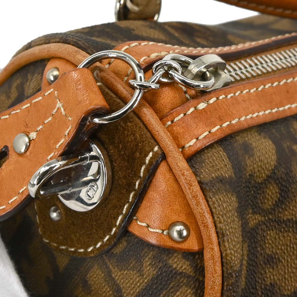 Christian Dior 2006 Brown PVC Romantic Trotter Handbag