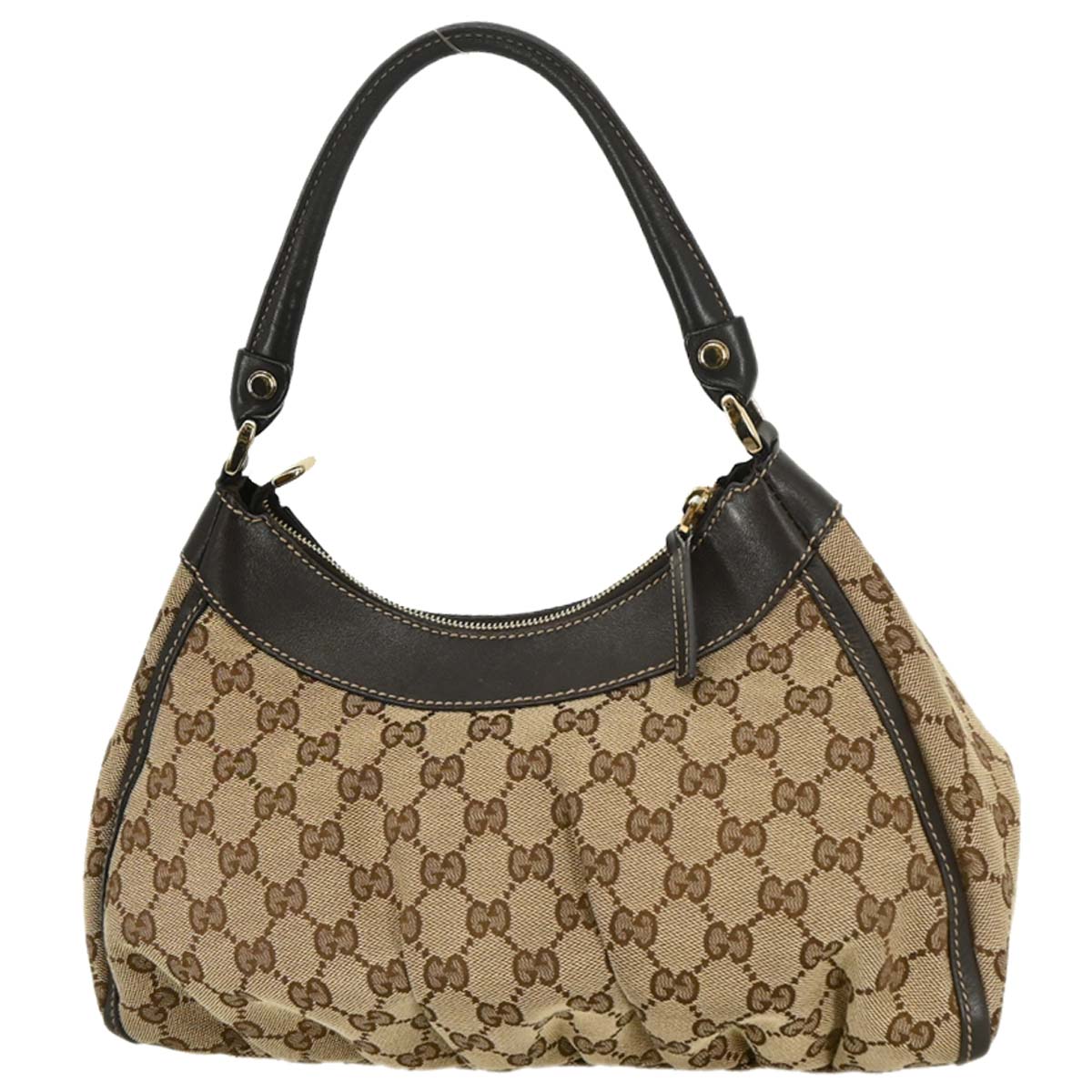 Gucci Beige GG Hobo Abbey D Ring Handbag