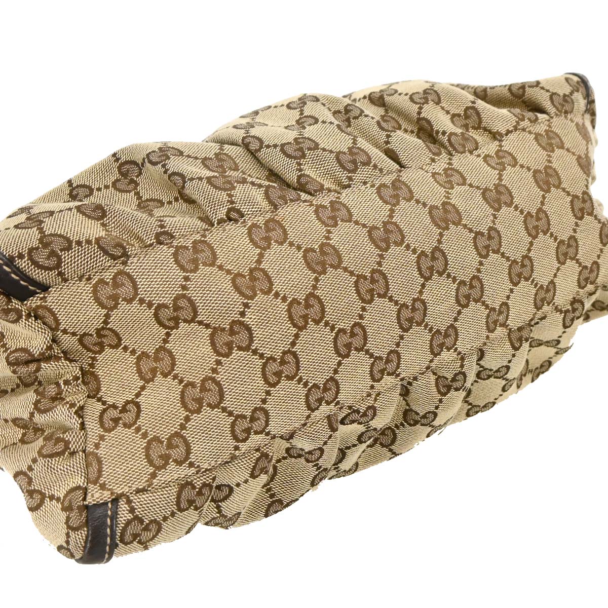 Gucci Beige GG Hobo Abbey D Ring Handbag