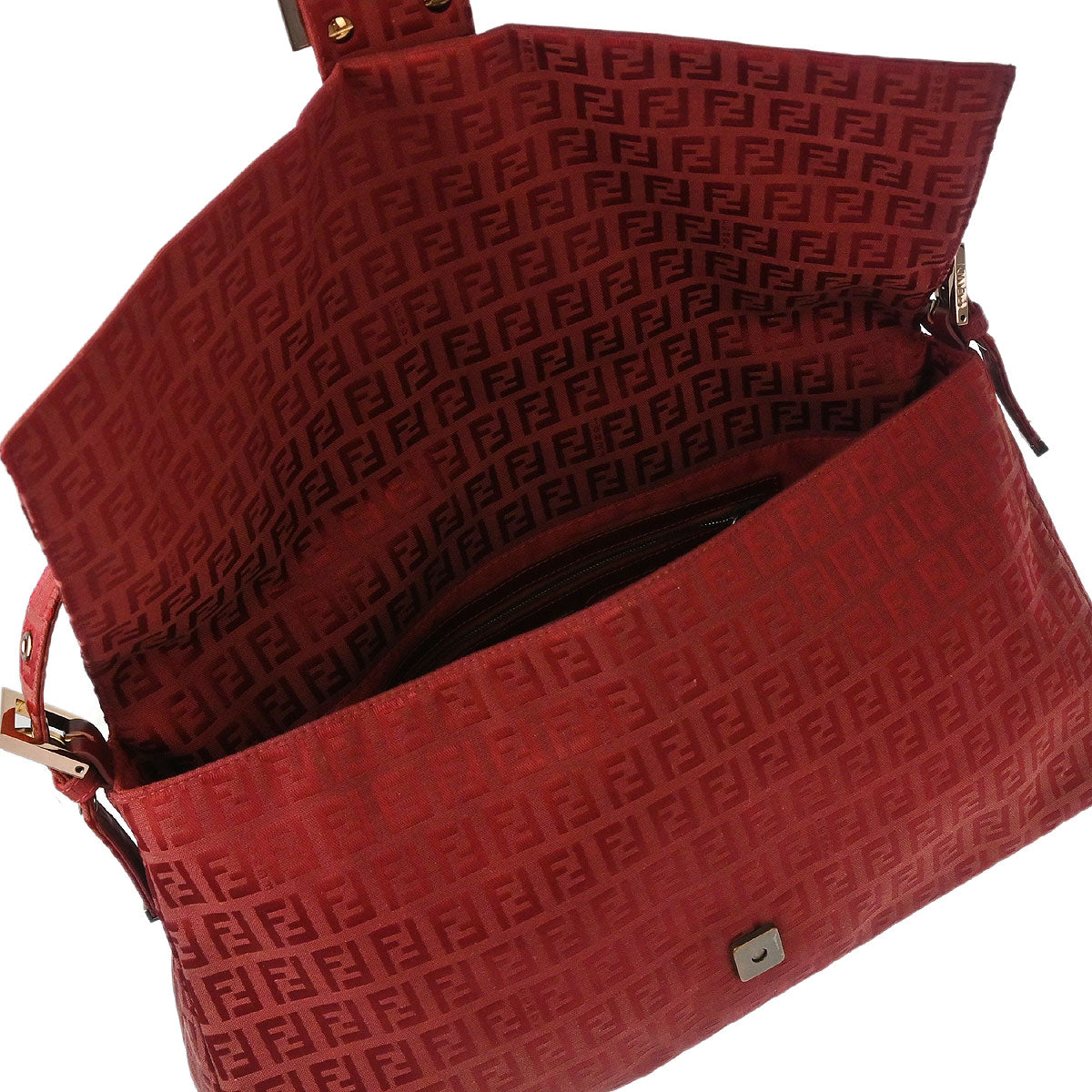 Fendi Red Zucchino Handbag