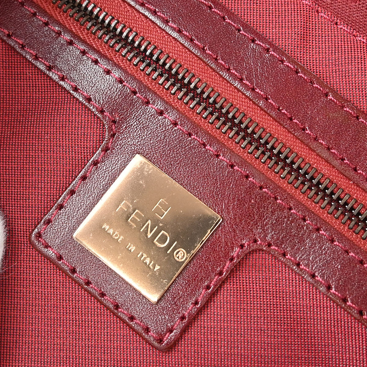 Fendi Red Zucchino Handbag