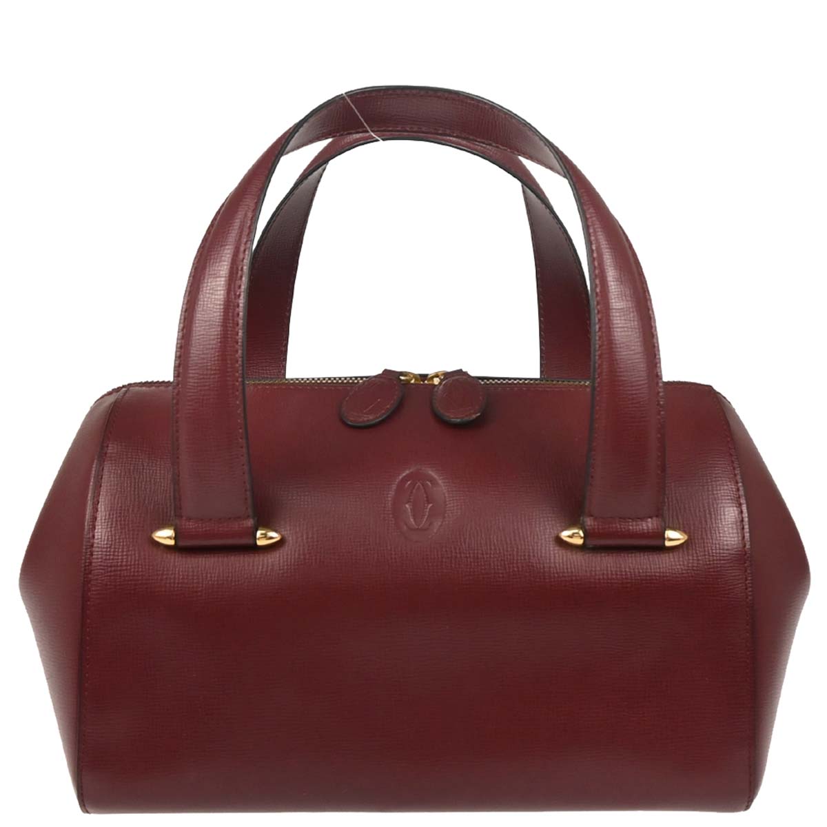 Cartier Bordeaux Leather Must de Cartier Handbag