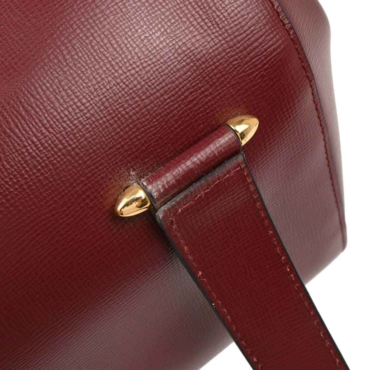 Cartier Bordeaux Leather Must de Cartier Handbag