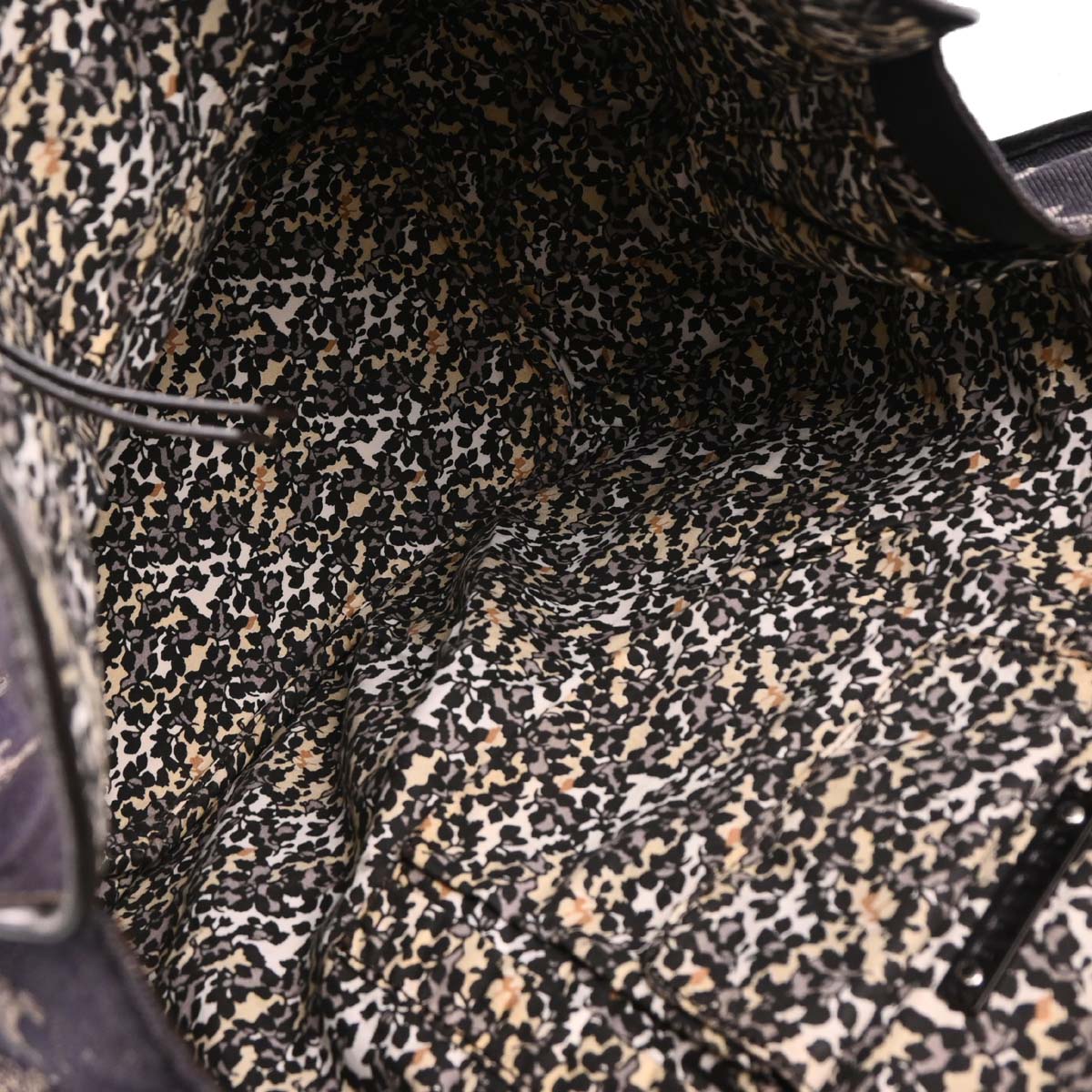 Celine Navy Denim Macadam Hobo Handbag