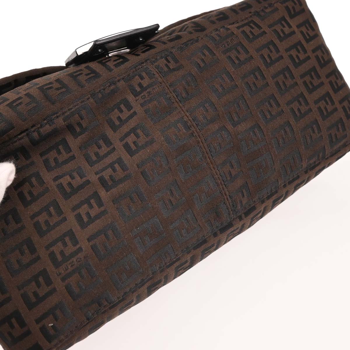 Fendi Brown Zucchino Mamma Baguette Handbag