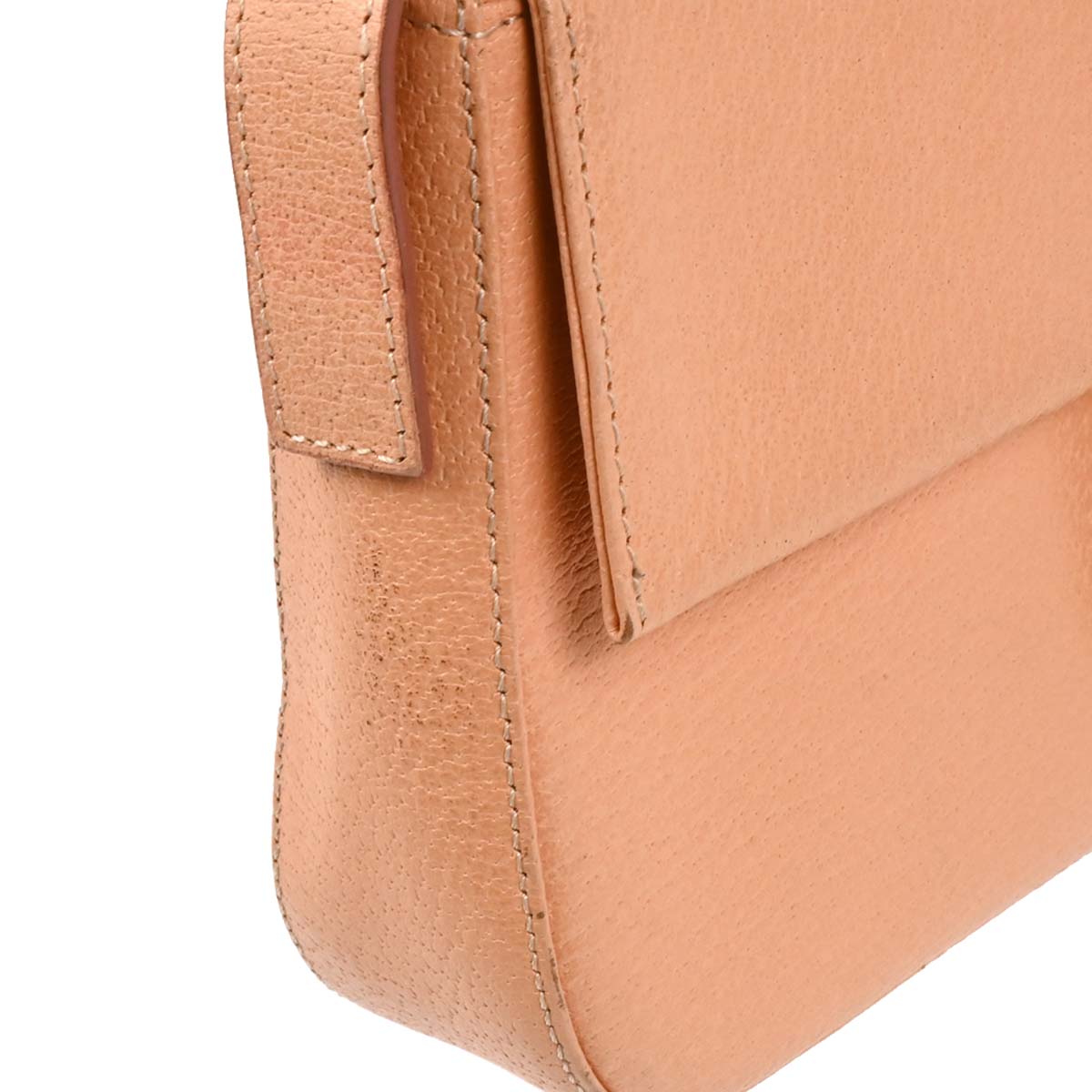 Fendi Pink Leather Baguette Handbag