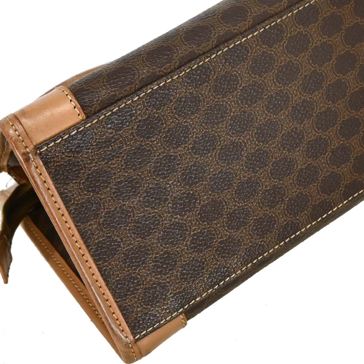 Celine Brown PVC Macadam Handbag