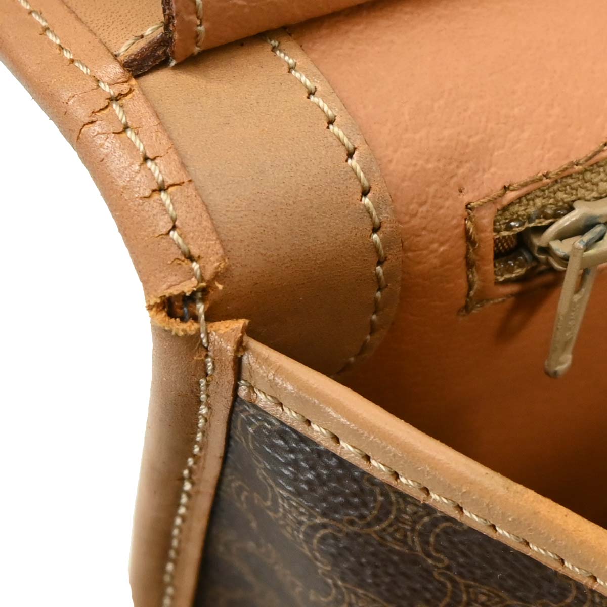 Celine Brown PVC Macadam Handbag