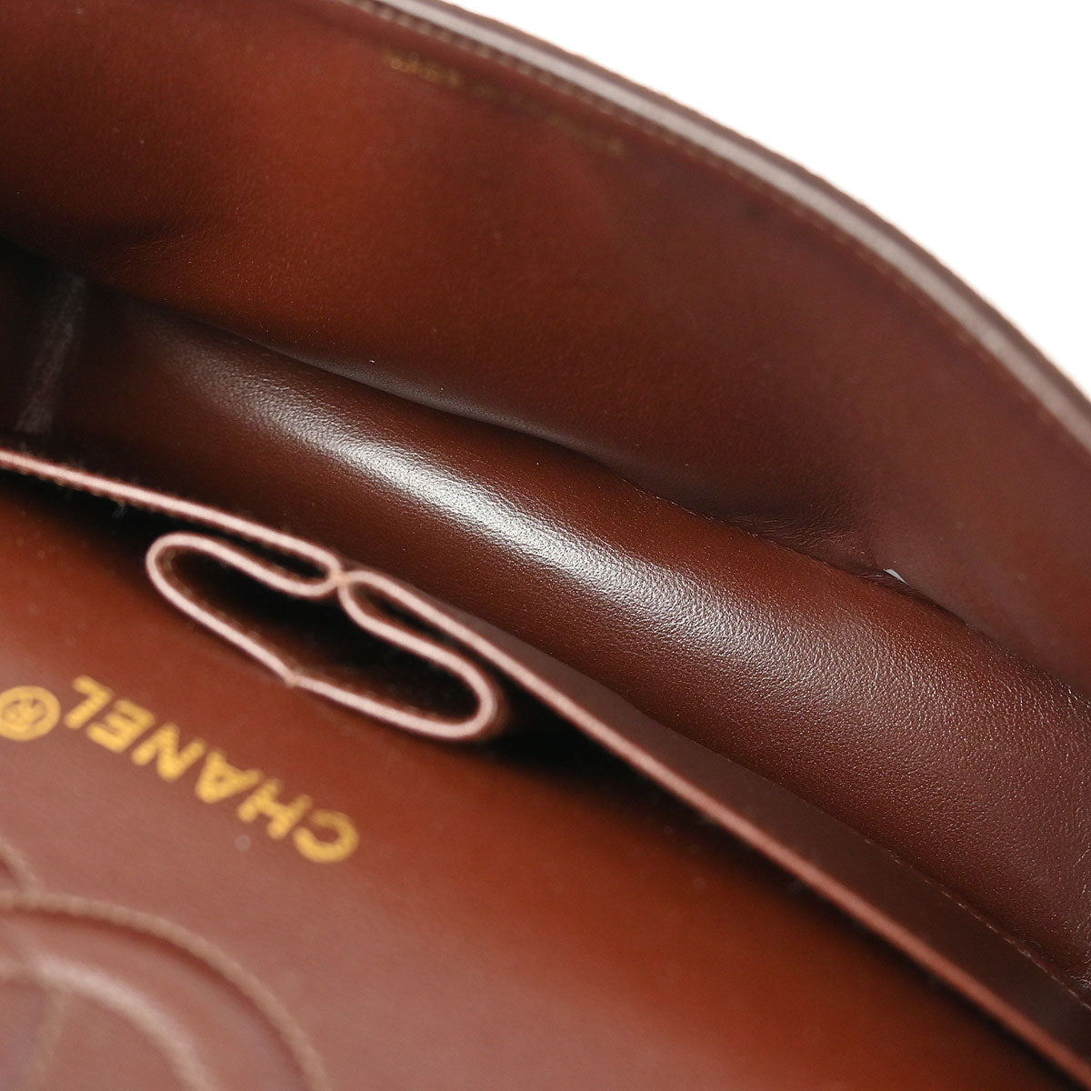 Chanel 1997-1999 Brown Suede 2.55 Medium Classic Double Flap Shoulder Bag