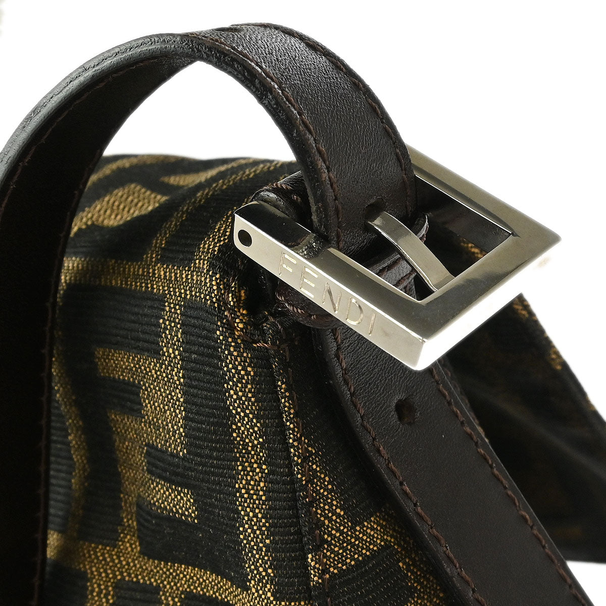 Fendi Brown Zucca Mamma Baguette Handbag