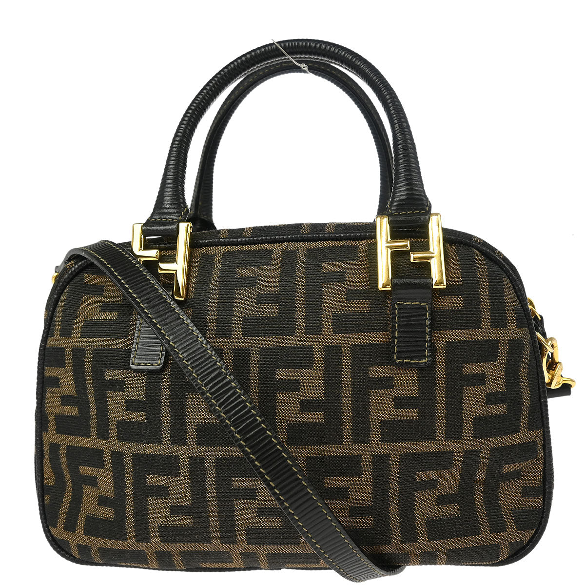 Fendi Brown Black Zucca Handbag