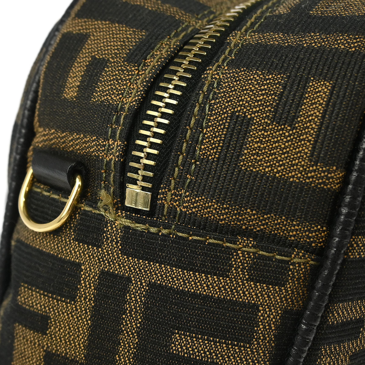 Fendi Brown Black Zucca Handbag