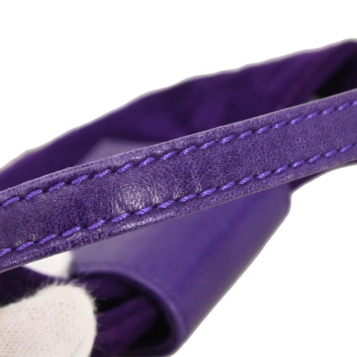 Fendi Purple Suede Mini Handbag