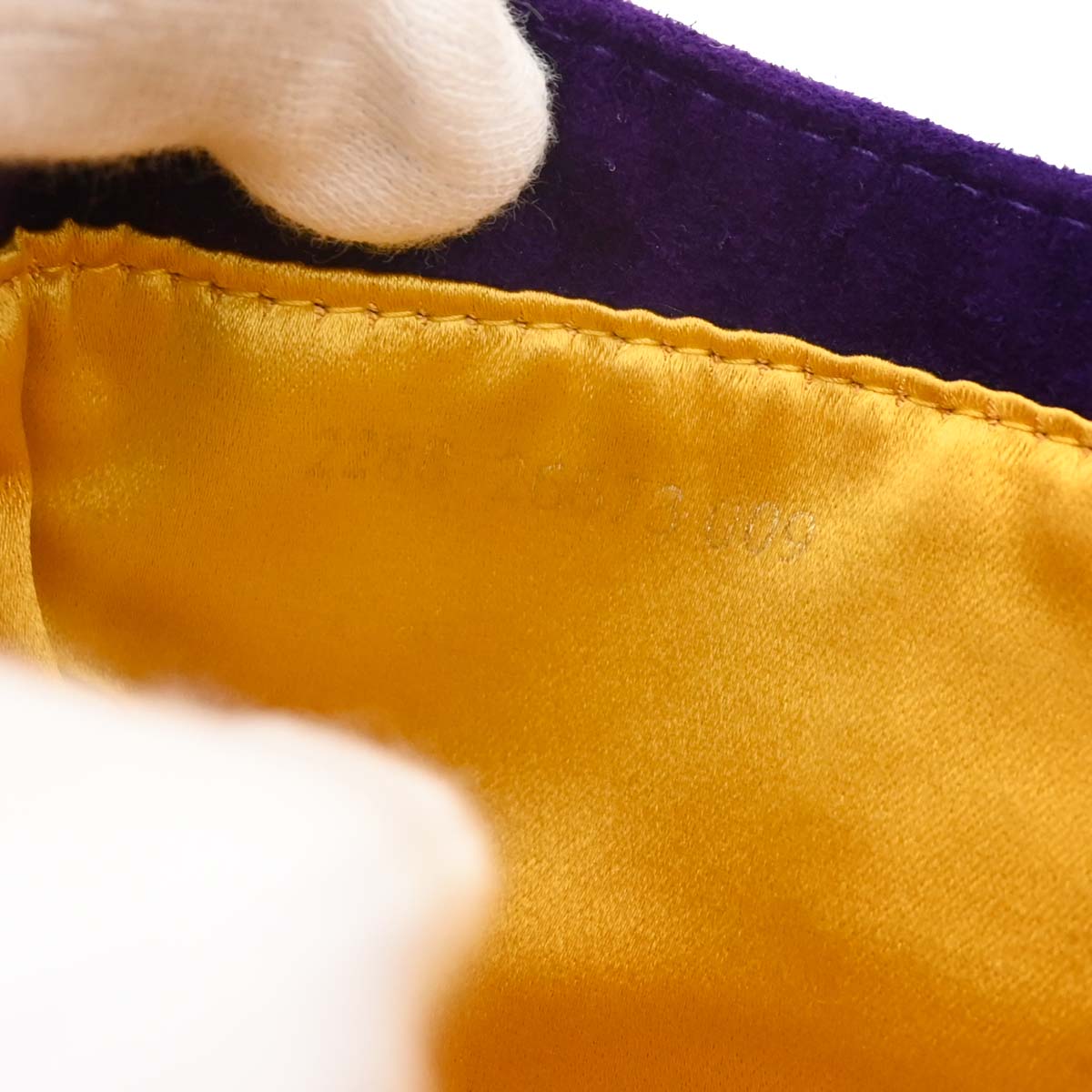 Fendi Purple Suede Mini Handbag