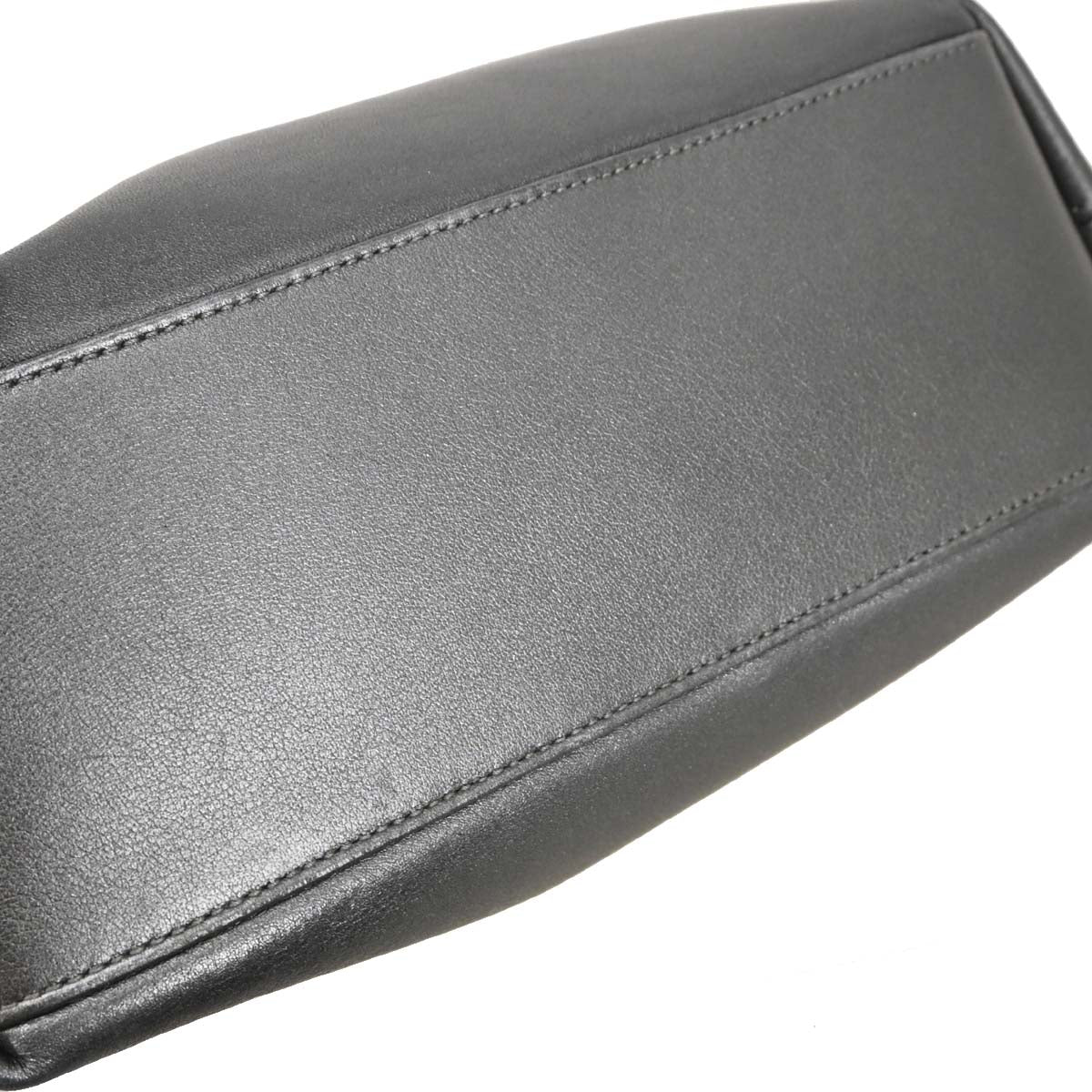 Christian Dior 1999 Metallic Gray Leather Malice Handbag