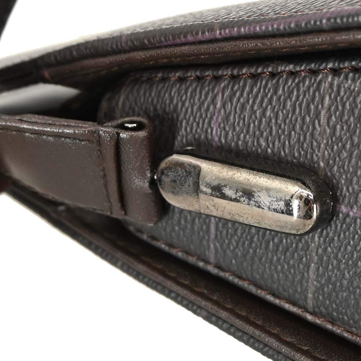 Yves Saint Laurent Black Leather 2way Shoulder Handbag