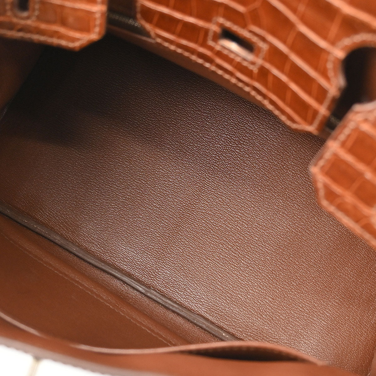 Hermes * 2009 Miel Porosus Birkin 30 Handbag