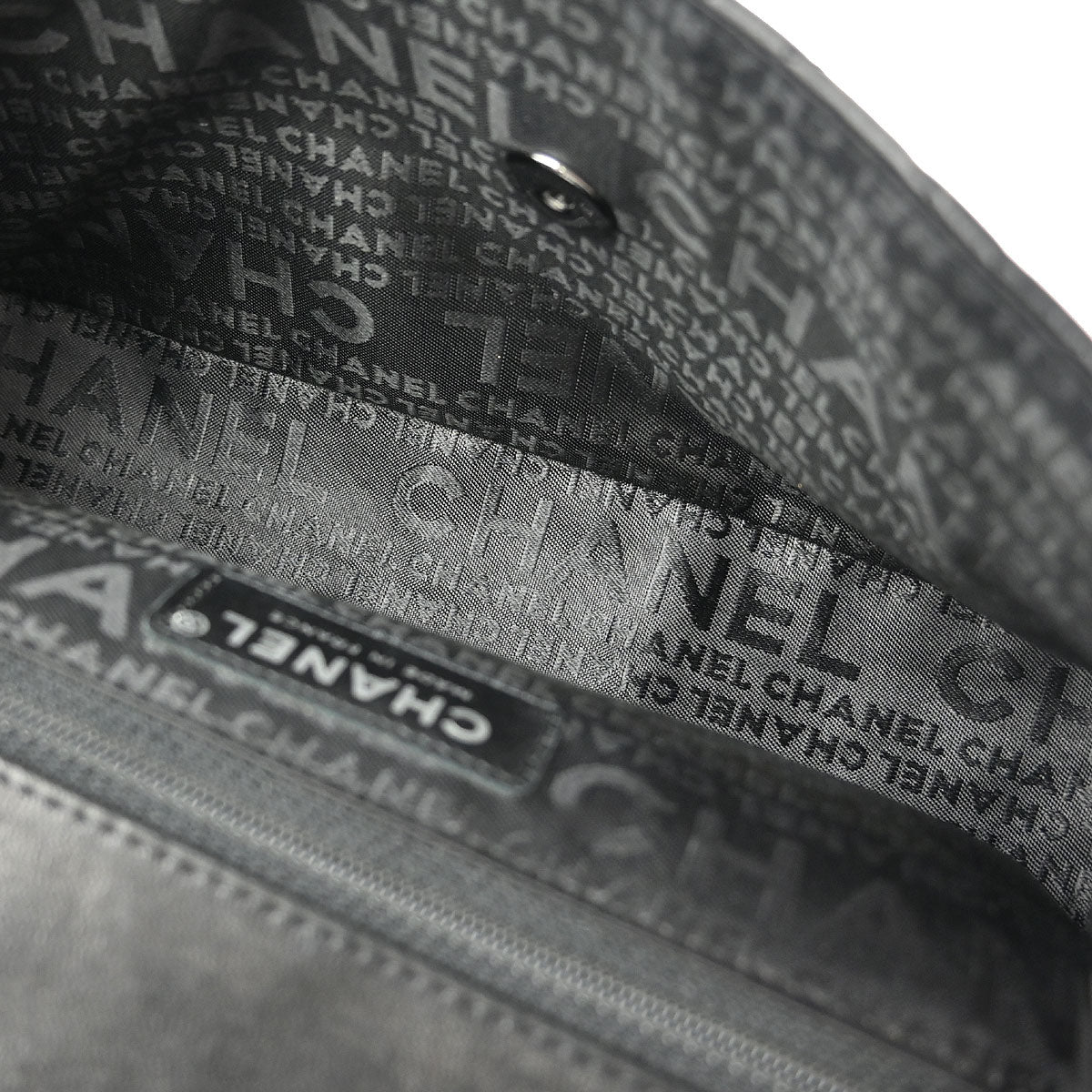 Chanel 2005-2006 Black Lambskin Lady Graphic Flap Bag