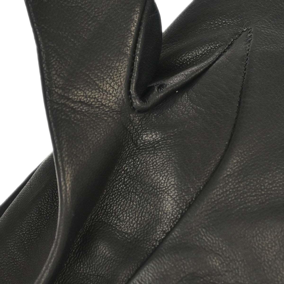 Hermes Black Leather Gloves Small Goods #6 1/2