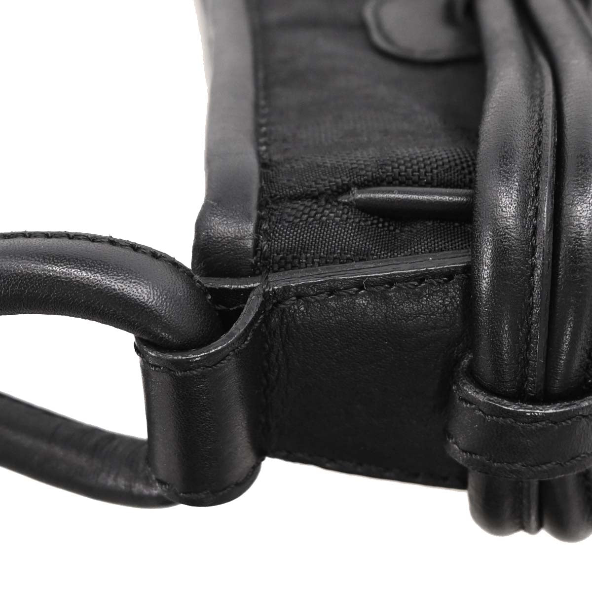 Christian Dior 2007 Black Canvas Trotter Handbag