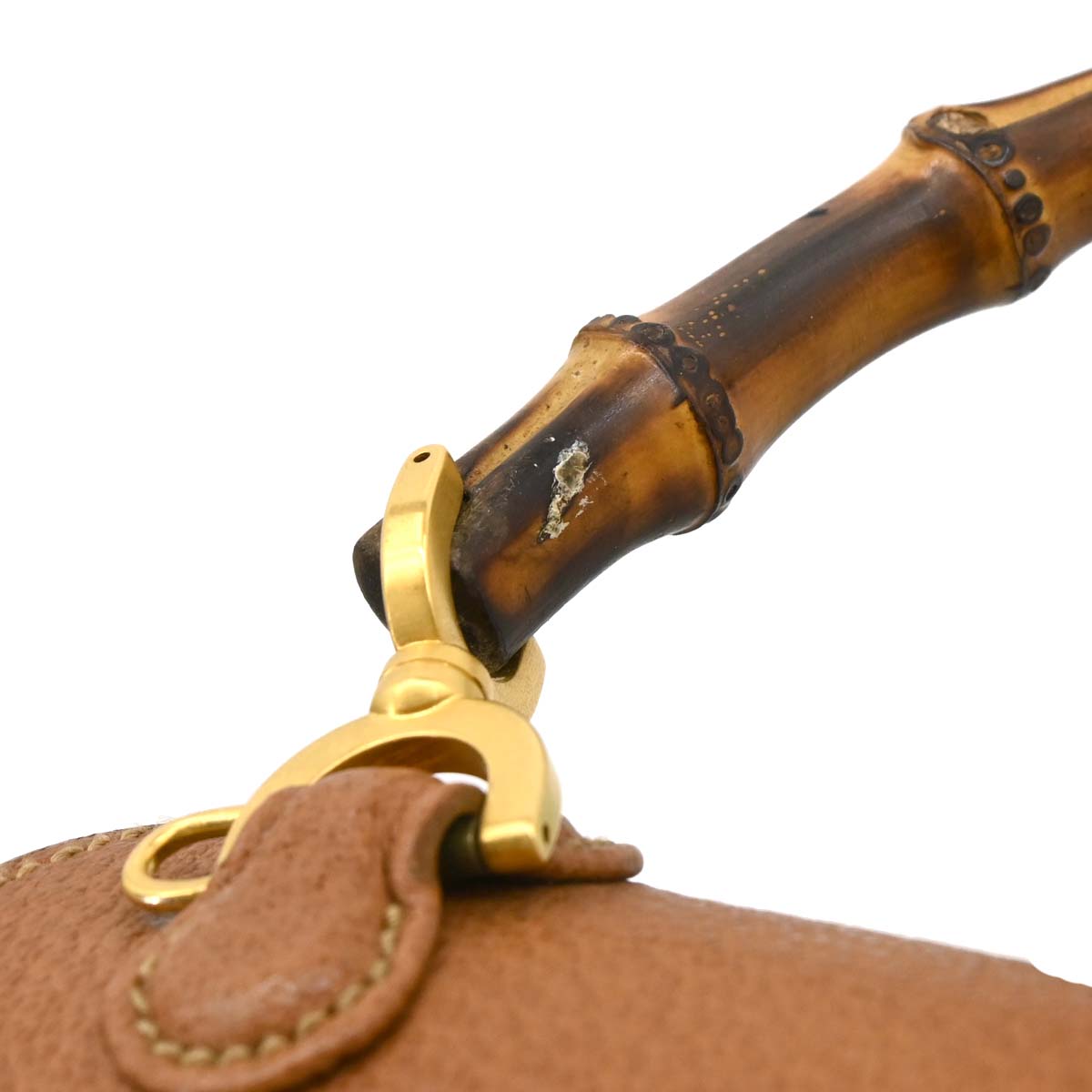 Gucci Brown Bamboo Handbag