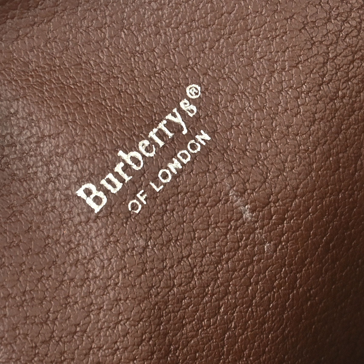 Burberrys Beige PVC House Check Pouch Bag Purse