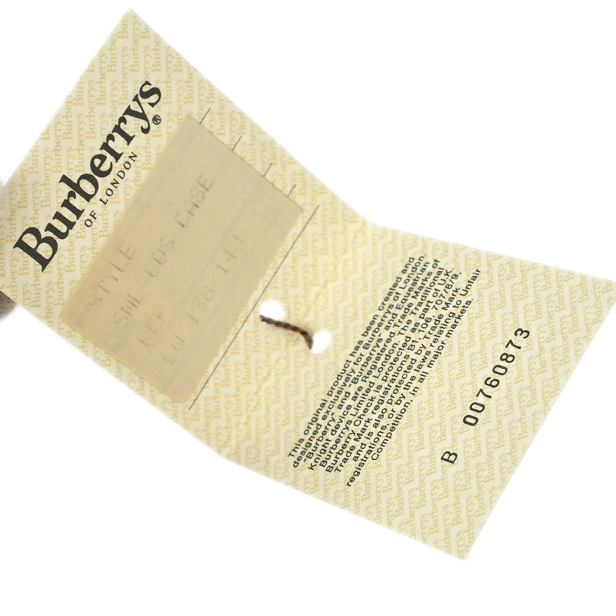 Burberrys Beige PVC House Check Pouch Bag Purse