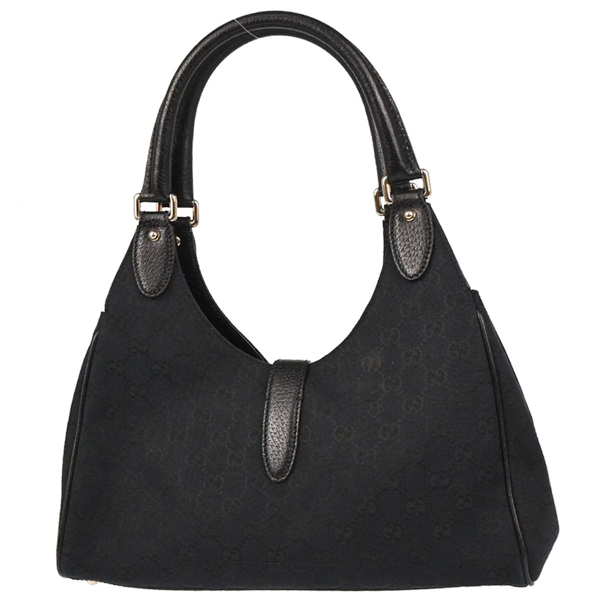 Gucci Black Canvas GG Jackie Handbag