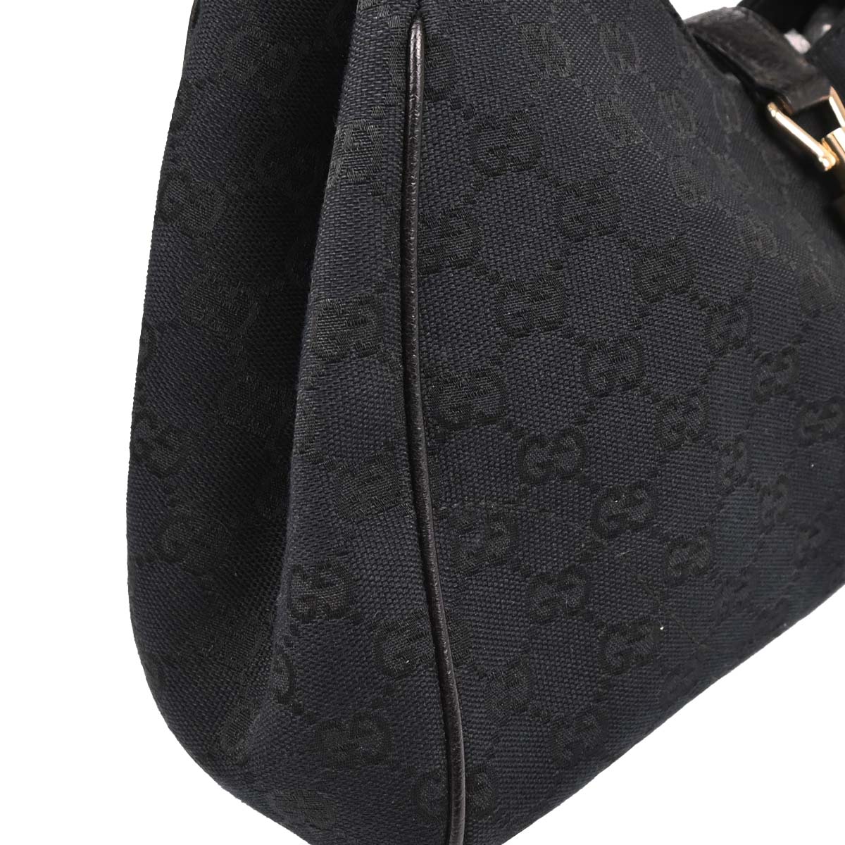 Gucci Black Canvas GG Jackie Handbag