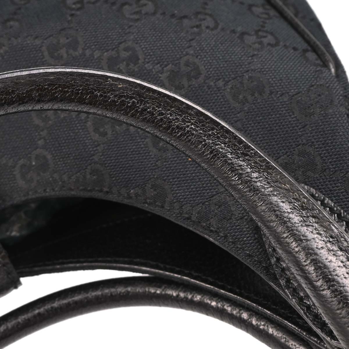 Gucci Black Canvas GG Jackie Handbag