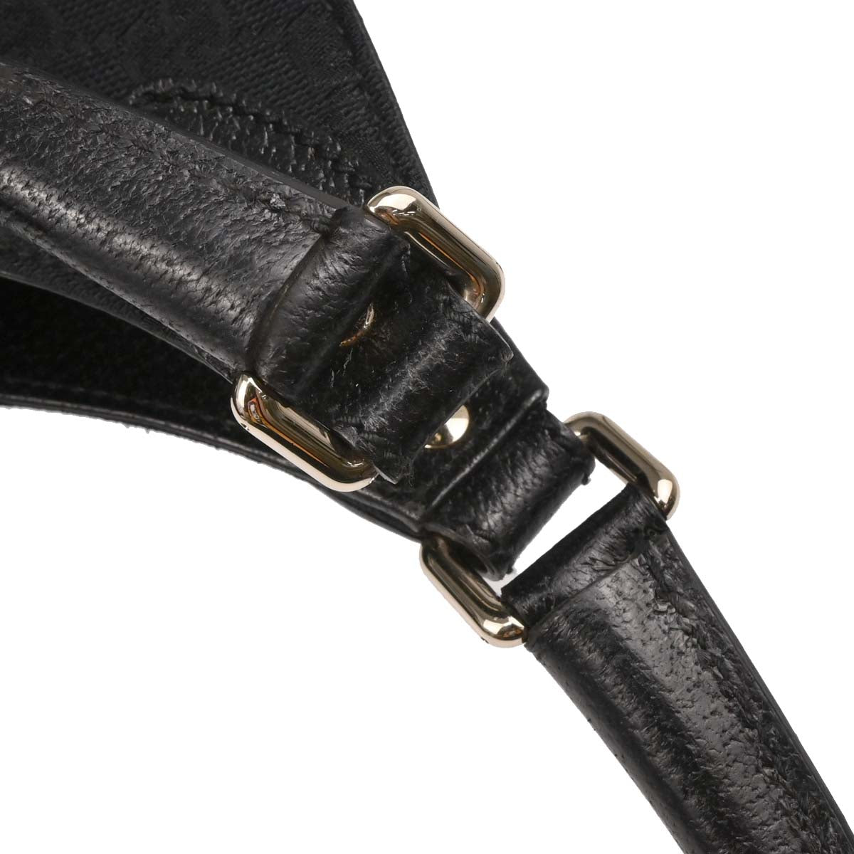 Gucci Black Canvas GG Jackie Handbag