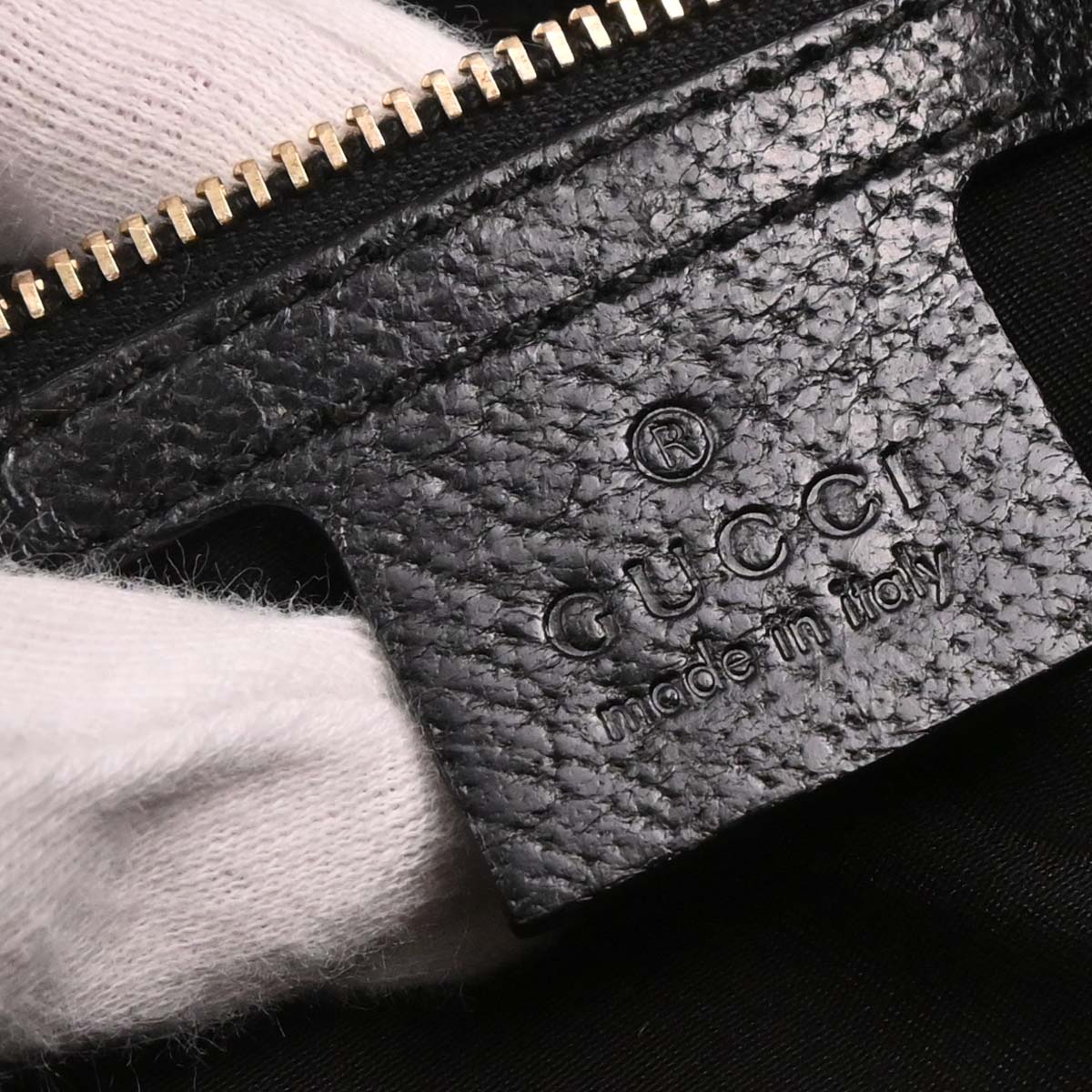 Gucci Black Canvas GG Jackie Handbag