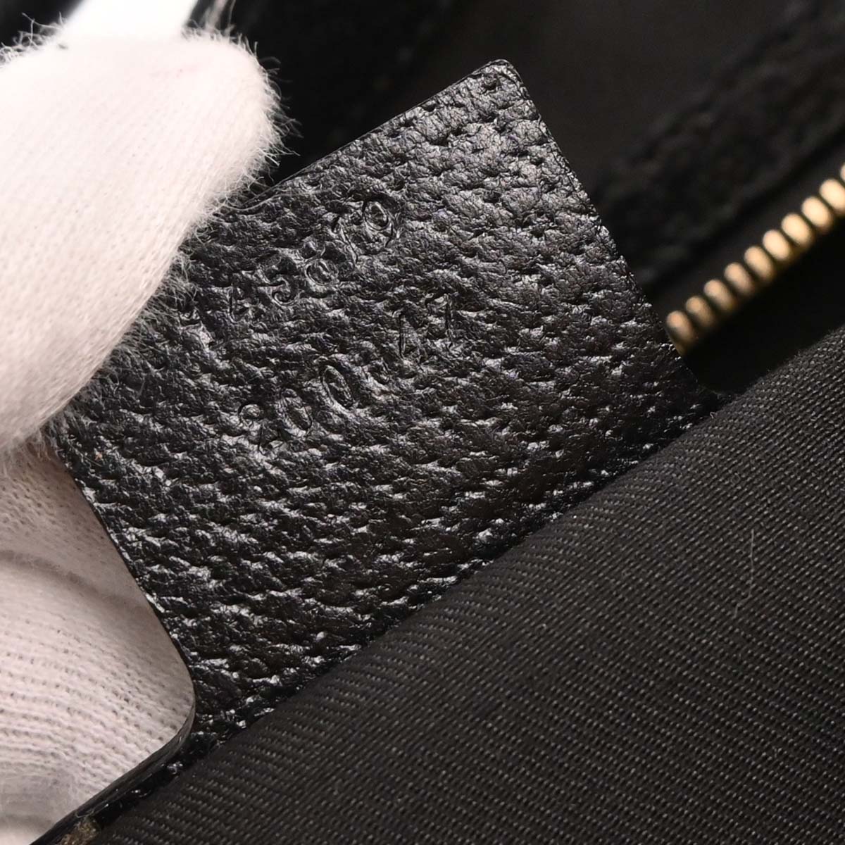 Gucci Black Canvas GG Jackie Handbag
