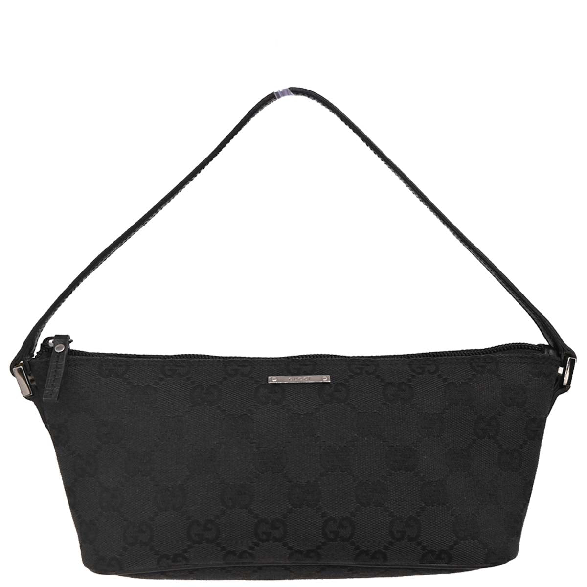 Gucci Black Canvas GG Handbag