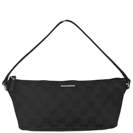 Gucci Black Canvas GG Handbag