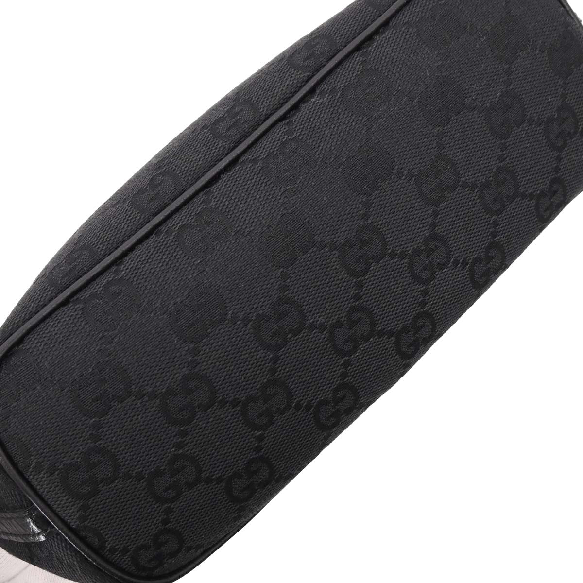 Gucci Black Canvas GG Handbag