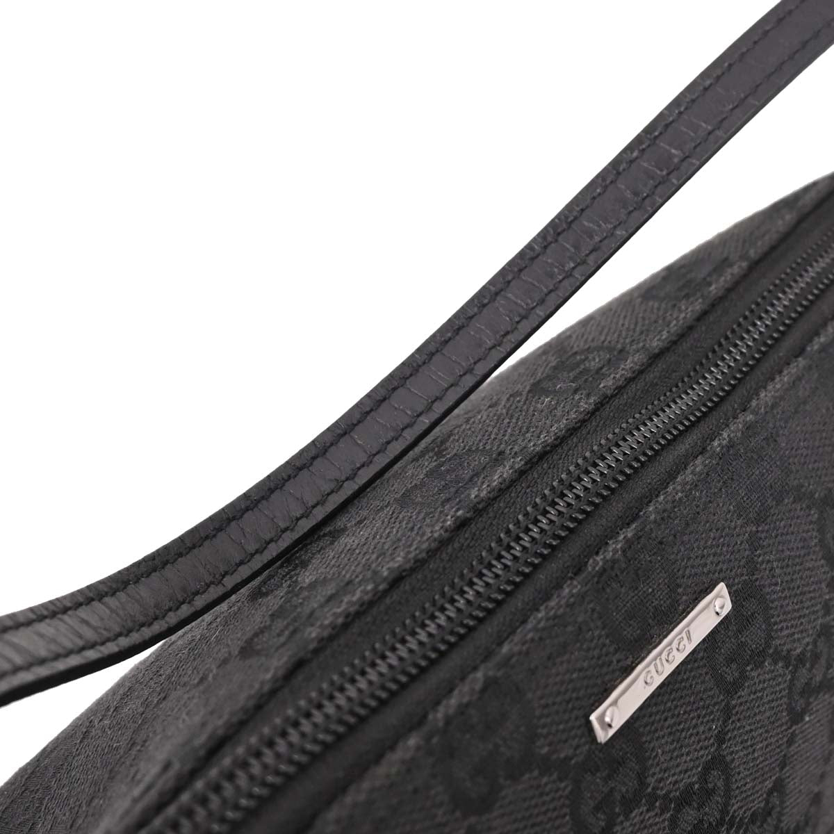 Gucci Black Canvas GG Handbag