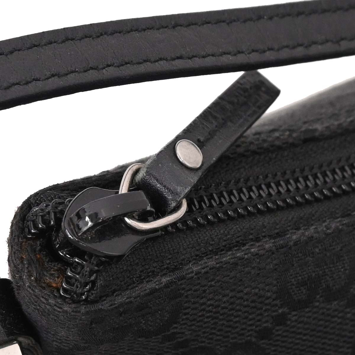 Gucci Black Canvas GG Handbag