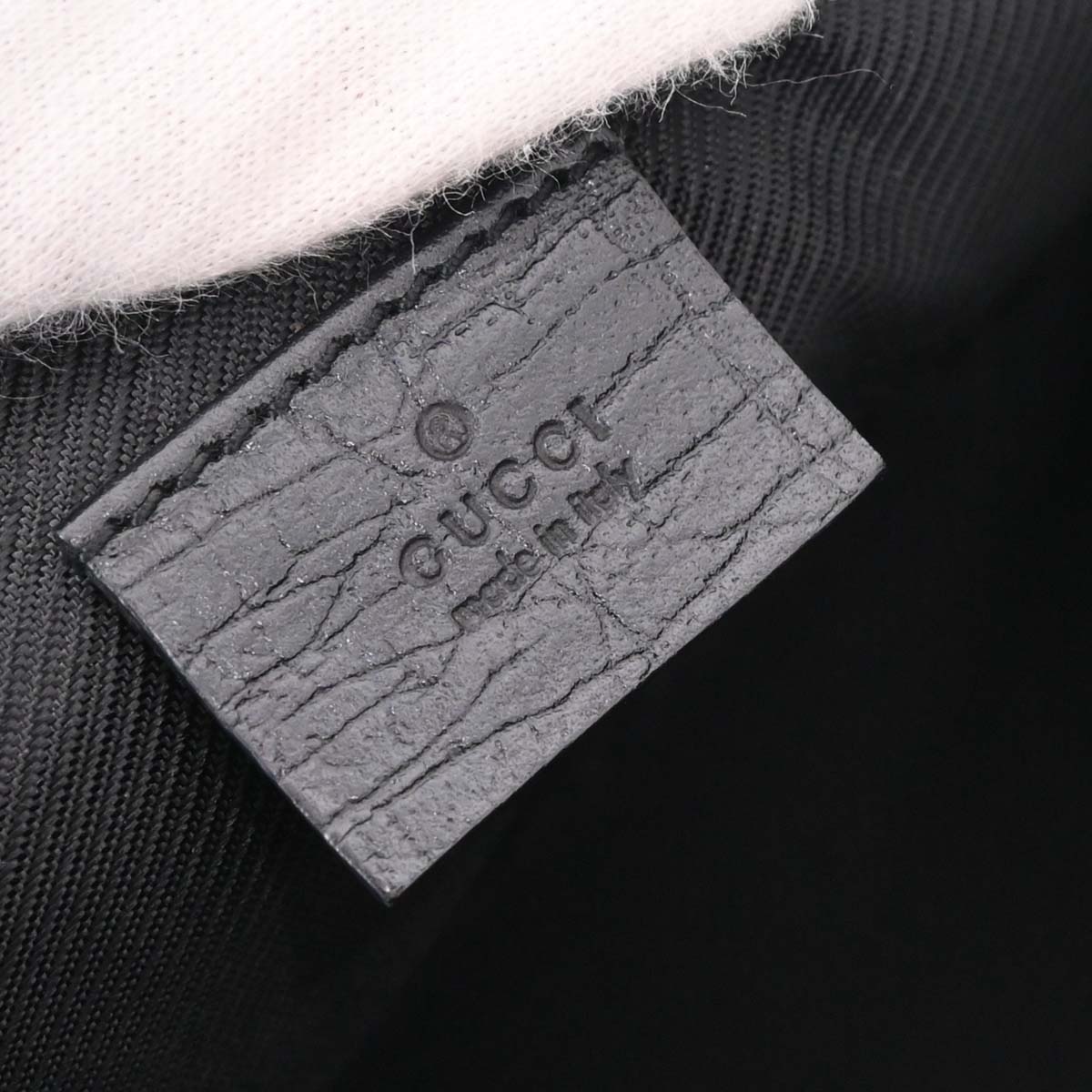 Gucci Black Canvas GG Handbag