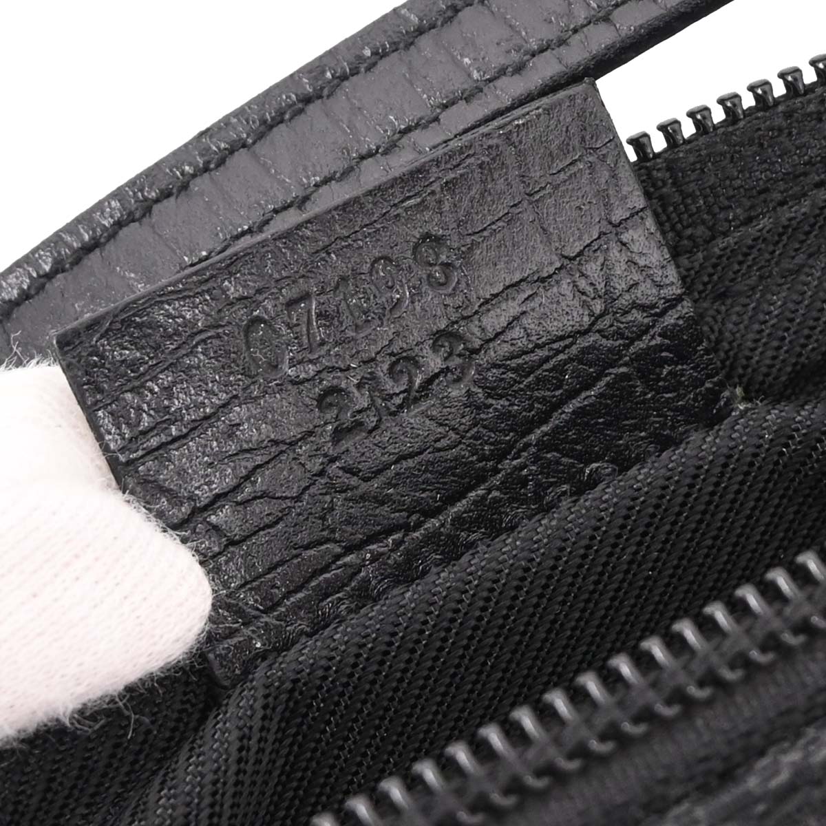 Gucci Black Canvas GG Handbag