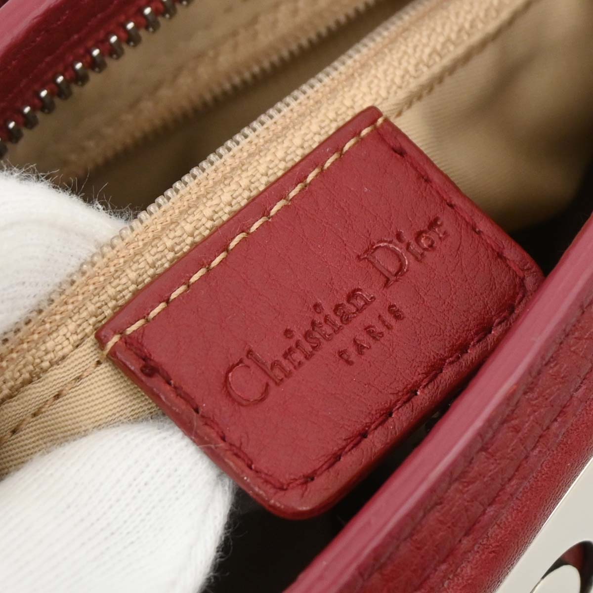 Christian Dior 2005 Beige Trotter Handbag