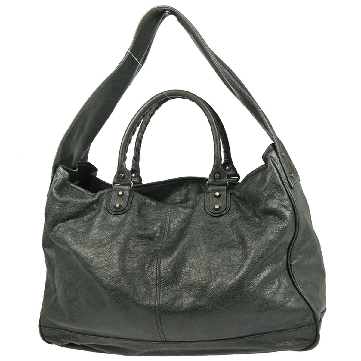 Balenciaga Green Classic Bridge Shoulder Bag Handbag